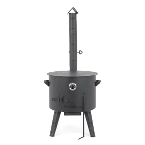Feuerofen Utschak Ø 49 cm mit Abzugsrohr, für Kasan 22 L, Thermometer, Ofenplatte