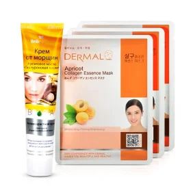 Gesichtspflegeset - Anti-Aging, Creme + Maske: 3 Stk.