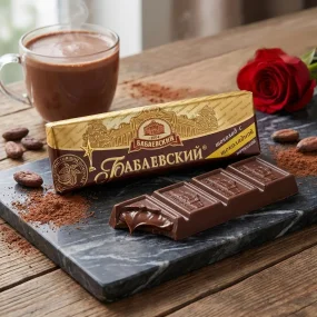 Батончик шоколадный со вкусом шоколада, Бабаевский, 50 г