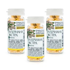 Валериана Экстра, 45 таблеток х 3 шт. 