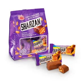 Konfekt - Sharzan, mit Erdnüssen und Karamell, in kakaohaltiger Fettglasur, Lukas, 200 g