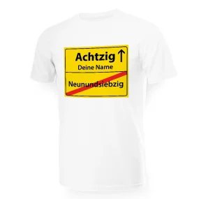 Футболка мужская именная - дизайн Achtzig, хлопок Футболка мужская именная - дизайн Achtzig, хлопок