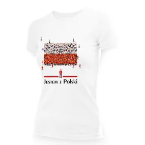 T-Shirt für Frauen - Design Jestem z Polski, Baumwolle