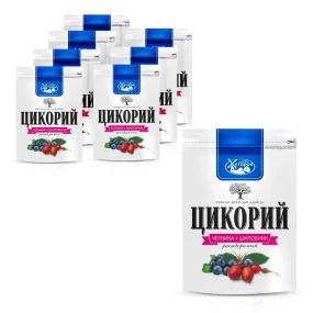 Zichorien-Pulver mit Heidelbeere und Hagebutte, Zip-lock, 100 g х 8