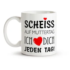 Кружка - Scheiss auf muttertag, керамика, 330 мл