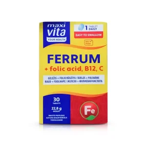 Железо + Фолиевая кислота, 30 таблеток