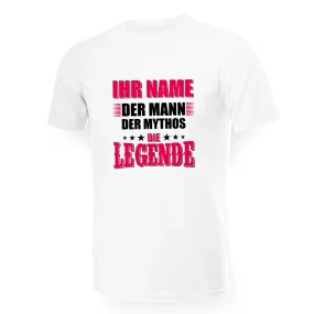 Namen T-Shirt für Männer - Design Ihr Name Die Legende, Baumwolle