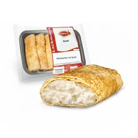 Bliny, Pfannkuchen mit Quarkfüllung, Lackmann