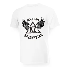 T-Shirt für Männer - Design I Am from Kazakhstan, Baumwolle