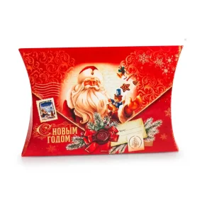 Подарочная коробка фигурная - 5 штук - Новогодняя почта, картон, 26 × 19 × 4 см