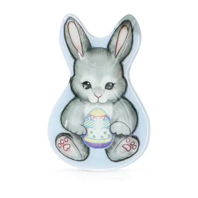 Блюдо сервировочное - Пасхальный кролик, стекло, 20 х 13,5 х 1,8 см