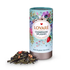 Schwarze und grüne Teemischung - Spritzer Champagner, in Tube, Lovare, 80 g Schwarze und grüne Teemischung - Spritzer Champagner, in Tube, Lovare, 80 g