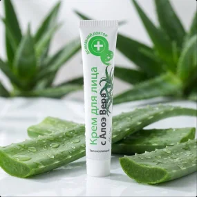 Gesichtscreme - Feuchtigkeitsspendend mit Aloe Vera, Domaschnij Doktor  42 ml