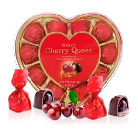 Конфеты -Cherry Queen, с ликёрной начинкой, Roshen, 122 г