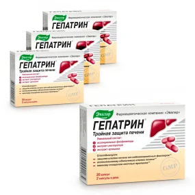 Гепатрин, Эвалар, 30 таблеток х 4 шт. Гепатрин, Эвалар, 30 таблеток х 4 шт.
