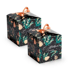 Geschenkbox - Zapfen, 12 x 12 cm, 2 St.