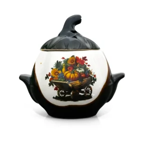 Набор керамических горшков - Телега, 750 мл, 6 шт.