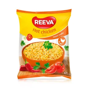 Лапша быстрого приготовления, со вкусом курицы, острая, Рива, 60 г Лапша быстрого приготовления, со вкусом курицы, острая, Рива, 60 г