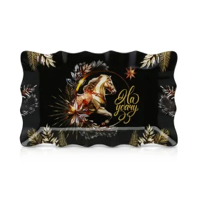 Блюдо - На удачу, стекло, 24,6 х 14,7 см