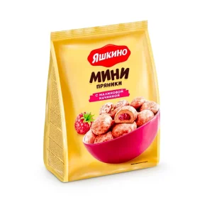 Пряники с малиновой начинкой, Яшкино, 300 г