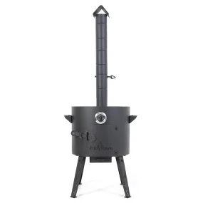 Feuerofen Utschak Ø 40 cm mit Abzugsrohr, für Kasan 12 L, Thermometer,