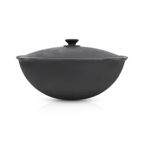 Kasan aus Gusseisen, Deckel aus Aluminiumguss, Runder Boden, Ø 42,5 cm, 12 L