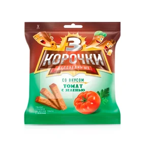 Roggenbrotcroutons - Tri Korotschki, mit Tomaten- und Kräutergeschmack, 40 g