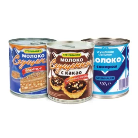 Gezuckertes Kondensmilcherzeugnis Set, Steinhauer, 3 х 397 g Gezuckertes Kondensmilcherzeugnis Set, Steinhauer, 3 х 397 g