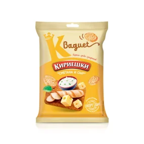 Сухарики - Кириешки Baguet, сметана и сыр, 50 г