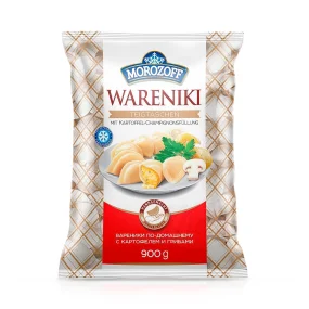Wareniki, Teigtaschen, mit Kartoffel-Champignonsfüllung, Morozoff, 900 g