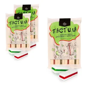 Пастила двухслойная с мармеладом, со вкусом грейпфрута, 3 х 240 г