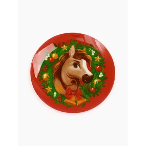 Тарелка плоская - Венок, стекло, Ø 20 см