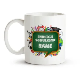 Кружка именная - Набор первоклассника, керамика, 330 мл