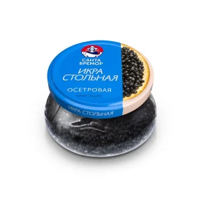 Икра чёрная - Стольная, осетровая, имитация, Санта Бремор, 230 г Икра чёрная - Стольная, осетровая, имитация, Санта Бремор, 230 г