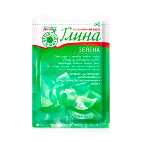 Косметическая глина зелёная, Golden Pharm, 60 г  Косметическая глина зелёная, Golden Pharm, 60 г
