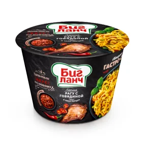 Лапша - Биг ланч, рагу с говядиной и чили перцем , 90 г 