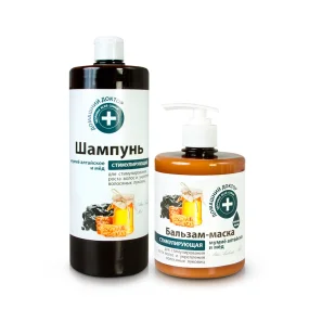 Haar-Set - Stimulierend, Shampoo+Balsam, Domaschnij Doktor