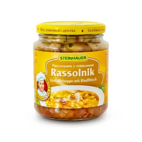 Kartoffelsuppe mit Rindfleisch - Rassolnik, 530 g    