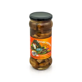 Pilze - Shiitake im würzigen Ausguss, mit Knoblauch, 530g Pilze - Shiitake im würzigen Ausguss, mit Knoblauch, 530g