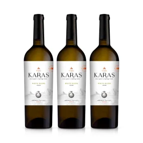 Вино армянское белое сухое  - Karas, 2022, 3 х 0,75 л Вино армянское белое сухое  - Karas, 2022, 3 х 0,75 л