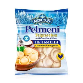 Pelmeni, Teigtaschen, mit Hühnerfleischfüllung, Morozoff, 450 g
