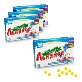 Leinöl in Kapseln, 120 Stk. х 4 Leinöl in Kapseln, 120 Stk. х 4