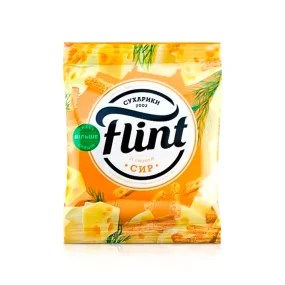 Сухарики пшенично-ржаные - Flint, со вкусом сыра, 70 г