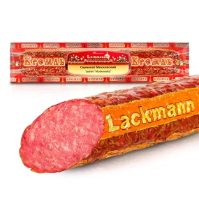 Wurst Salami - Moskowskij, Rind- und Schweinefleisch, Lackmann, 275 g Wurst Salami - Moskowskij, Rind- und Schweinefleisch, Lackmann, 275 g