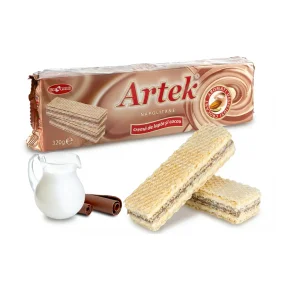 Waffeln - Artek, mit Milch- und Kakaogeschmack, Bucuria, 320 g 