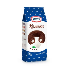 Колечки бисквитные с молочным кремом, Kovis, 240 г