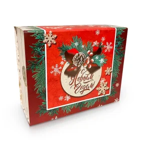 Подарочная коробка-трансформер - Зима- пора чудес, 25 х 20 х 11 см