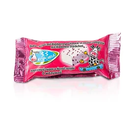 Quarkriegel in weisser Glasur, mit Himbeere, 33 korovy, 40 g Quarkriegel in weisser Glasur, mit Himbeere, 33 korovy, 40 g