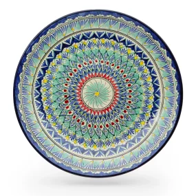 Lagan - Mehrob blau - MSV1 - Rischtan  Keramik, Handarbeit, Ø 42 cm