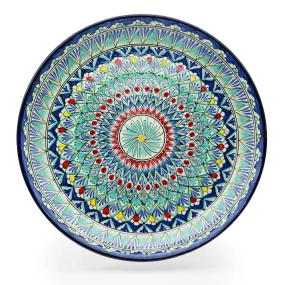 Lagan - Mehrob blau - MSV1 - Rischtan  Keramik, Handarbeit, Ø 37 cm